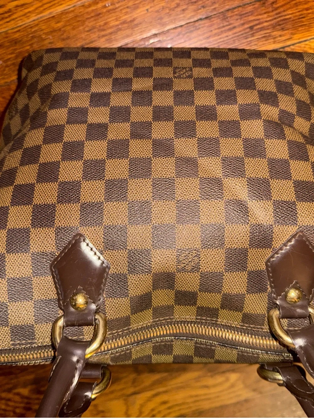 Louis Vuitton Damier Ebene Saleya PM Tote Shoulder Handbag